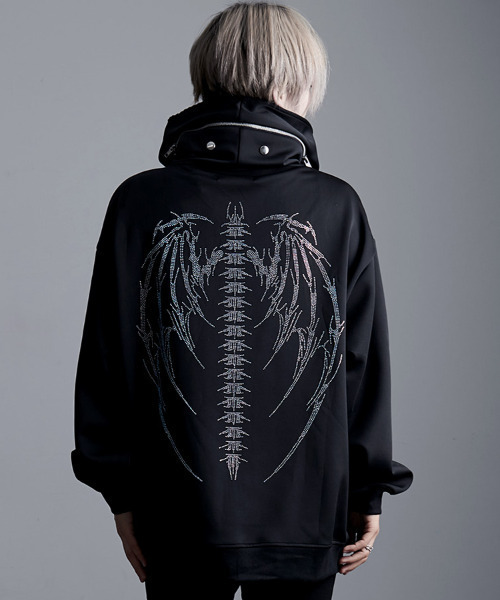 SILVER BULLET（シルバーバレット）の「『PSYCHO NATION/サイコネーション』ラインストーンボリュームネックブルゾン（ブルゾン・レディース・ブラック・L/M）」の15枚目の写真