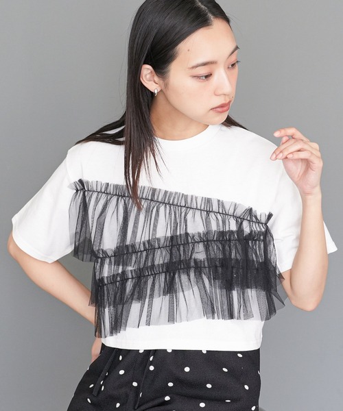 JILTU petit frill tee Tシャツ 0サイズ ニットベストレイヤード長袖Tシャツ(80~130cm)(80cm ピンク