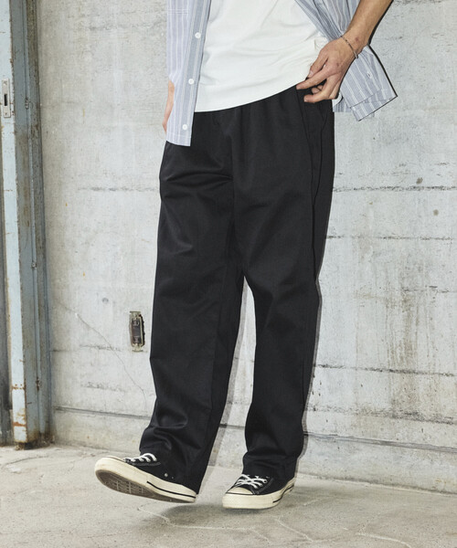 RED KAP(レッドキャップ)の「RED KAP/レッドキャップ 別注 SMU WIDE CHEF PANTS/リラックスフィット(チノパンツ・メンズ・オリーブ/ブラック/チャコール/ベージュ/レオパード・LARGE/MEDIUM/SMALL)」の2枚目の写真