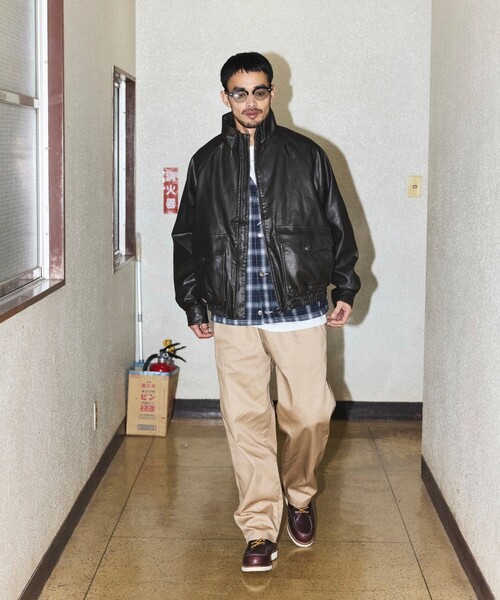RED KAP（レッドキャップ）の「RED KAP/レッドキャップ 別注 SMU WIDE CHEF PANTS/リラックスフィット（チノパンツ・メンズ・オリーブ/ブラック/チャコール/ベージュ/レオパード/ダークグレー・LARGE/MEDIUM/SMALL）」の16枚目の写真