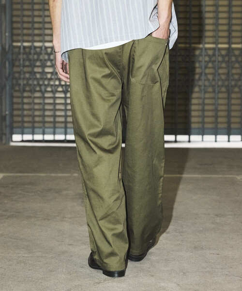 RED KAP(レッドキャップ)の「RED KAP/レッドキャップ 別注 SMU WIDE CHEF PANTS/リラックスフィット(チノパンツ・メンズ・オリーブ/ブラック/チャコール/ベージュ/レオパード・LARGE/MEDIUM/SMALL)」の13枚目の写真
