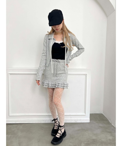 PHILLY（フィリー）の「【PHILLY】リトルフラワーフリルスカート（スカート・レディース・グレー/ホワイト・FREE）」の18枚目の写真