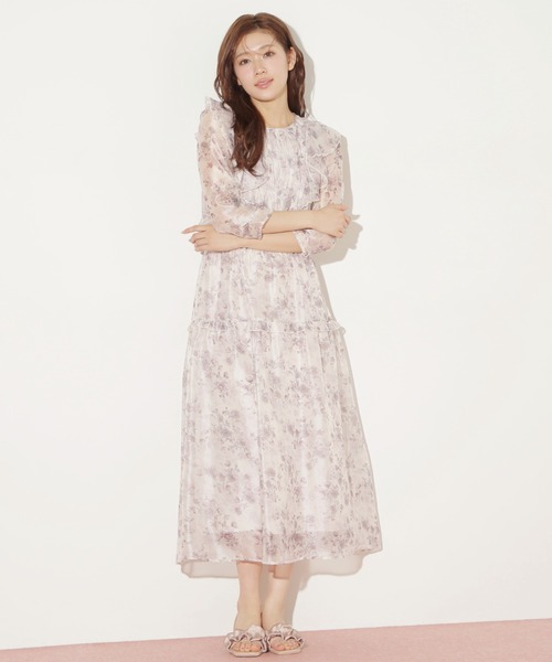 JILLSTUART ワンピース セール】◇シャイニーフラワーラッフルワンピース（ワンピース