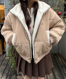 merrylatte 【ZOZO限定】リボン袖ダウン セール】zozo限定袖リボンダウン黒コーデ3点set※説明文を要確認