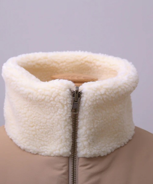 merrylatte(メリーラテ)の「リバーシブルボアダウンライクジャケット(ダウンジャケット/コート・レディース・ベージュ・FREE)」の17枚目の写真