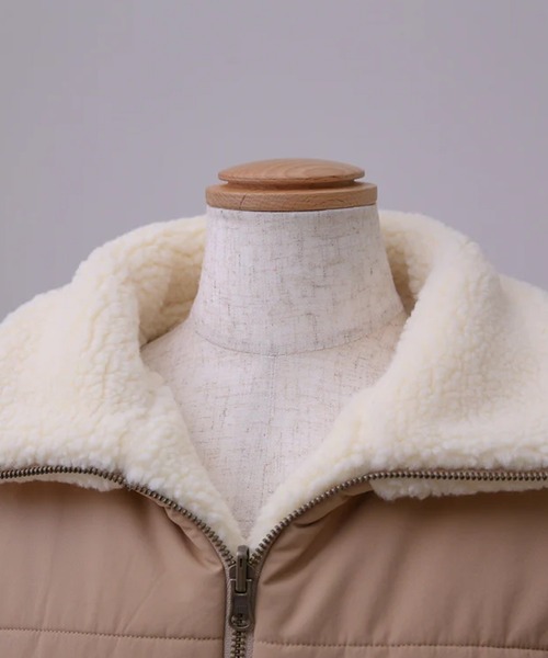 merrylatte(メリーラテ)の「リバーシブルボアダウンライクジャケット(ダウンジャケット/コート・レディース・ベージュ・FREE)」の18枚目の写真