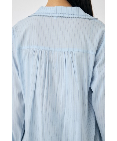 MOUSSY（マウジー）の「COTTON PINTUCK ブラウス（シャツ/ブラウス・レディース・オフホワイト/ブルー系その他/ブラック・FREE）」の14枚目の写真