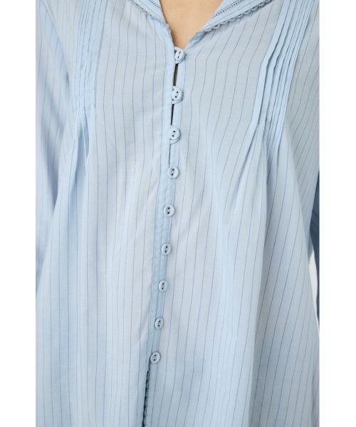 MOUSSY（マウジー）の「COTTON PINTUCK ブラウス（シャツ/ブラウス・レディース・オフホワイト/ブルー系その他/ブラック・FREE）」の16枚目の写真