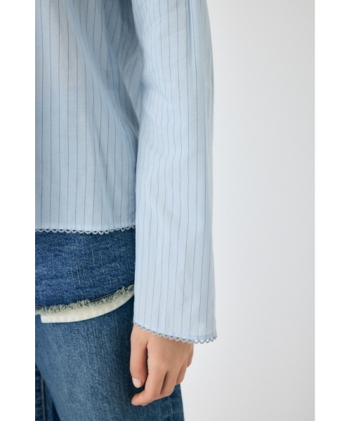 MOUSSY（マウジー）の「COTTON PINTUCK ブラウス（シャツ/ブラウス・レディース・オフホワイト/ブルー系その他/ブラック・FREE）」の18枚目の写真