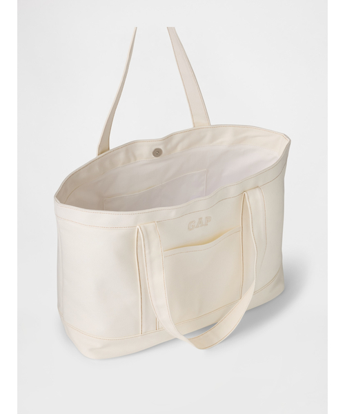 GAP（ギャップ）の「GAPロゴ デニム トートバッグ（トートバッグ・レディース・ホワイト・ONE SIZE）」の6枚目の写真