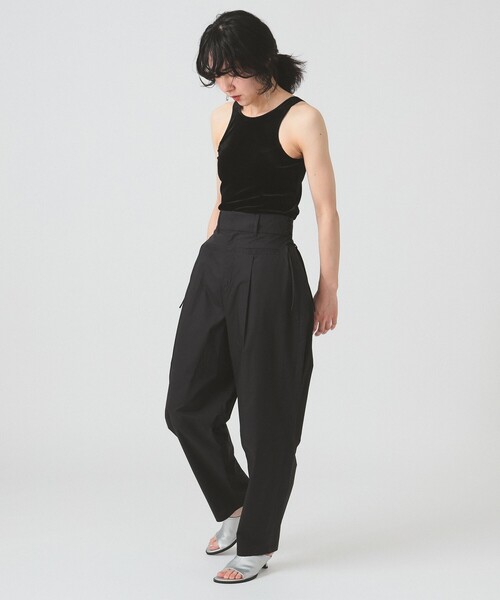 Ray BEAMS（レイビームス）の「RBS / サイドリボン コクーンパンツ（その他パンツ・レディース・アイボリー/ブラック・1/0）」の11枚目の写真