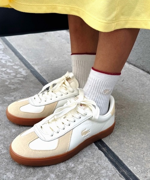 LACOSTE(ラコステ)の「レディース BASESHOT PRO 125 3 SFA(スニーカー・レディース・ライトイエロー・22.5cm/23.0cm/24.0cm/23.5cm/24.5cm)」の1枚目の写真