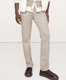 スリム リネンコットン トラベラーパンツ