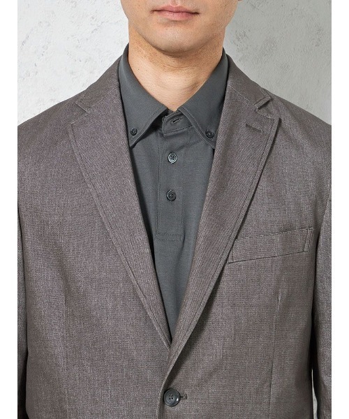 HARUYAMA(ハルヤマ)の「【EDWINデニスラ】シャンブレーニットジャケット【セットアップ商品有】(テーラードジャケット・メンズ・ライトグレー/ネイビー・LL/M)」の15枚目の写真