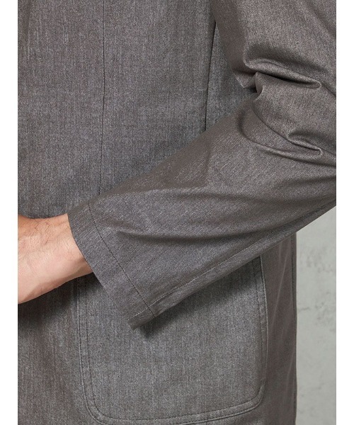 HARUYAMA(ハルヤマ)の「【EDWINデニスラ】シャンブレーニットジャケット【セットアップ商品有】(テーラードジャケット・メンズ・ライトグレー/ネイビー・LL/M)」の16枚目の写真