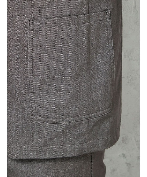 HARUYAMA(ハルヤマ)の「【EDWINデニスラ】シャンブレーニットジャケット【セットアップ商品有】(テーラードジャケット・メンズ・ライトグレー/ネイビー・LL/M)」の17枚目の写真