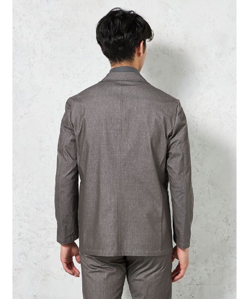 HARUYAMA(ハルヤマ)の「【EDWINデニスラ】シャンブレーニットジャケット【セットアップ商品有】(テーラードジャケット・メンズ・ライトグレー/ネイビー・LL/M)」の14枚目の写真