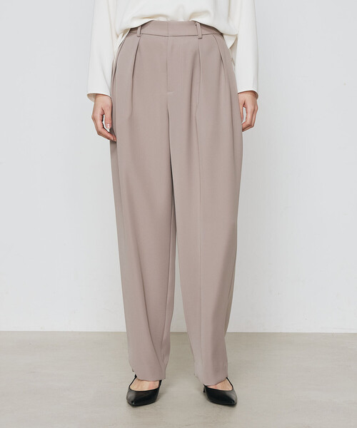 COMME CA（コムサ）の「ポリエステルツイル ツータックパンツ（スラックス・レディース・ライトグレー/チャコール/ベージュ・11号/9号）」の7枚目の写真