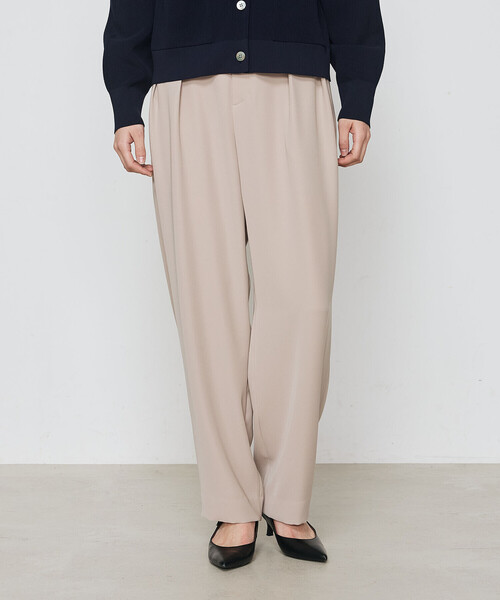 COMME CA（コムサ）の「ポリエステルツイル ツータックパンツ（スラックス・レディース・ライトグレー/チャコール/ベージュ・11号/9号）」の14枚目の写真