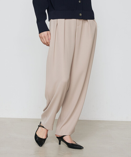 COMME CA（コムサ）の「ポリエステルツイル ツータックパンツ（スラックス・レディース・ライトグレー/チャコール/ベージュ・11号/9号）」の15枚目の写真