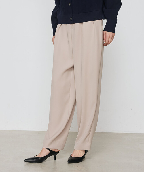 COMME CA（コムサ）の「ポリエステルツイル ツータックパンツ（スラックス・レディース・ライトグレー/チャコール/ベージュ・11号/9号）」の16枚目の写真