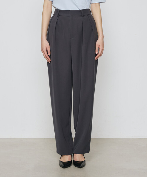 COMME CA（コムサ）の「ポリエステルツイル ツータックパンツ（スラックス・レディース・ライトグレー/チャコール/ベージュ・11号/9号）」の17枚目の写真