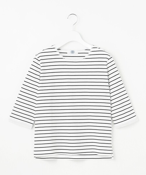 J.PRESS(ジェイプレス)の「【洗える】スムースジャージー ボーダー カットソー(Tシャツ/カットソー・レディース・ブラック系1・MEDIUM/LARGE)」の6枚目の写真