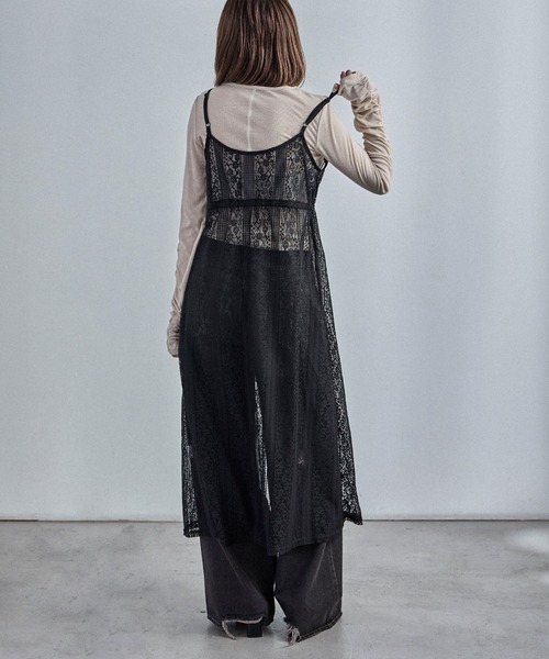 Fashion Letter(ファッションレター)の「レースキャミワンピース(ワンピース・レディース・オフホワイト/ライトベージュ/ブルーグレー/ブラック・M)」の20枚目の写真