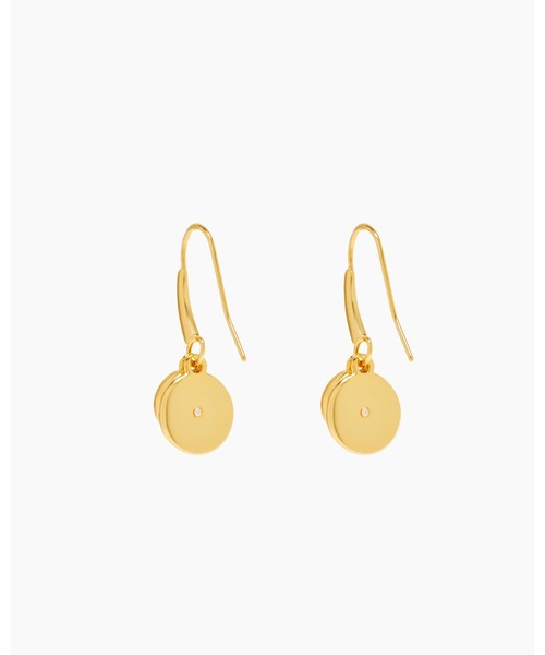 BUTTON ENAMEL BUTTON DROP EARRINGS/ボタン ドロップ ピアス