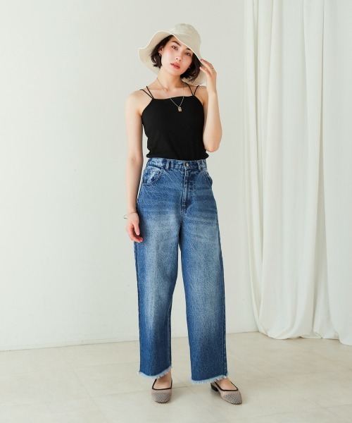 Bou Jeloud（ブージュルード）の「ツバヒロキルトハット（キャップ・レディース・ブラック/オフホワイト・ONESIZE）」の15枚目の写真