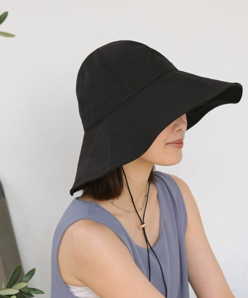 Bou Jeloud（ブージュルード）の「ツバヒロキルトハット（キャップ・レディース・ブラック/オフホワイト・ONESIZE）」の18枚目の写真