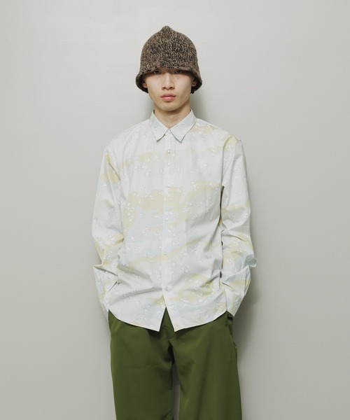 BAL（バル）の「HALF FLY BUTTON SHIRT（シャツ/ブラウス・メンズ・デザートカモ・1/2/3）」の2枚目の写真