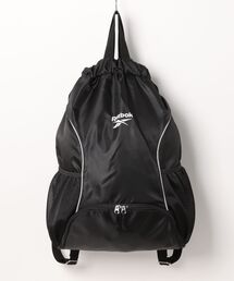 Reebok | Reebok リーボック ナップザック 2WAY ロゴ入り 両サイド メッシュポケット付き 巾着バッグ(バックパック/リュック)