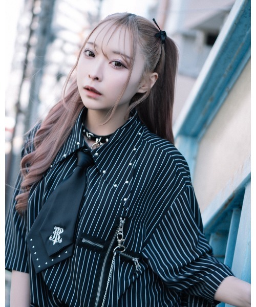 TRAVAS TOKYO 半袖シャツ TRAVAS TOKYO/トラバス トーキョー』ネクタイ付き半袖シャツ