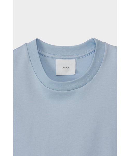 CINOH(チノ)の「REFINAベーシックTシャツ(Tシャツ/カットソー・メンズ・ブラック/ベージュ系その他/オフホワイト/サックスブルー系・44/46/48)」の8枚目の写真