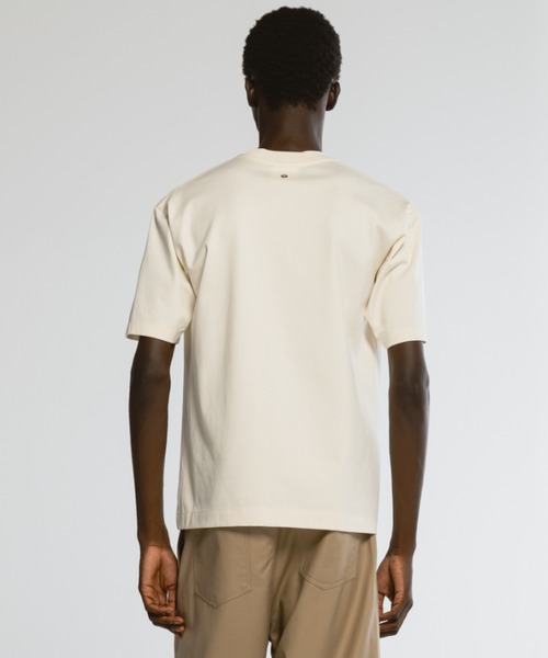 CINOH(チノ)の「REFINAベーシックTシャツ(Tシャツ/カットソー・メンズ・ブラック/ベージュ系その他/オフホワイト/サックスブルー系・44/46/48)」の14枚目の写真