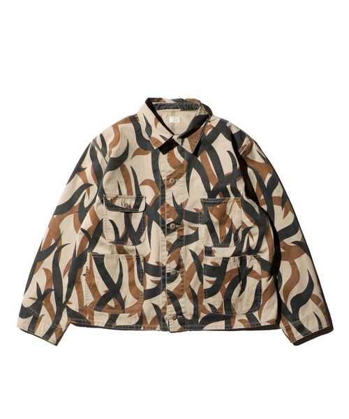 PENNEY'S / ペニーズ PRINTED ENGINEER SHORT JACKET トライバル