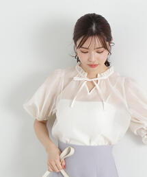 PROPORTION BODY DRESSING | ボリュームスリーブシアーブラウス / 1215110407(シャツ/ブラウス)