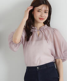 PROPORTION BODY DRESSING | ボリュームスリーブシアーブラウス / 1215110407(シャツ/ブラウス)