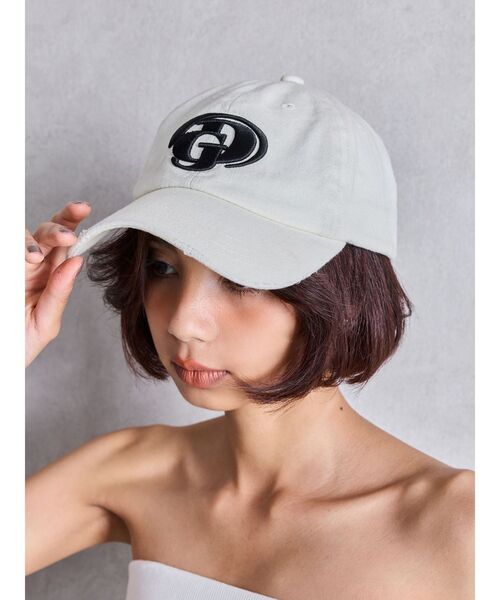 GYDA(ジェイダ)の「GD embroidery CAP(キャップ・レディース・ブラック/アイボリー・FREE)」の20枚目の写真