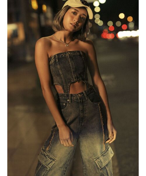 GYDA(ジェイダ)の「GD embroidery CAP(キャップ・レディース・ブラック/アイボリー・FREE)」の21枚目の写真