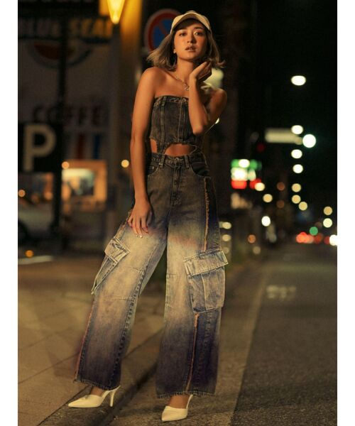 GYDA(ジェイダ)の「GD embroidery CAP(キャップ・レディース・ブラック/アイボリー・FREE)」の22枚目の写真