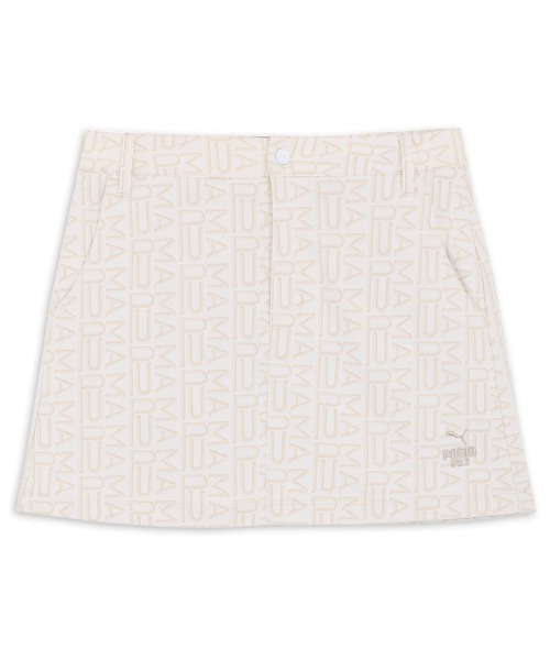 PUMA（プーマ）の「PUMA プーマ ウィメンズ ゴルフ FOG ジャガード AOP スカート（スカート・レディース・ネイビー/ブラウン系その他/ブラウン系その他7・SMALL/X-LARGE/MEDIUM/LARGE）」の2枚目の写真