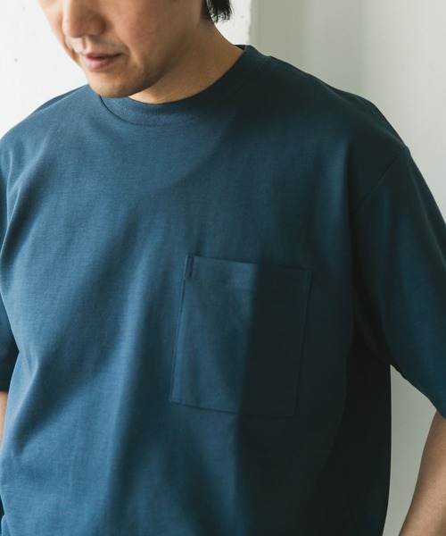 URBAN RESEARCH DOORS（アーバンリサーチドアーズ）の「『Sサイズ/WEB限定』ポンチポケットショートスリーブTシャツ（Tシャツ/カットソー・メンズ・スミクロ/ネイビー/ホワイト/ライトグレー/ライトピンク・SMALL/MEDIUM/LARGE/X-LARGE）」の8枚目の写真
