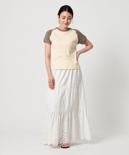 MILLER(ミラー)の「【別注】<Robert P. Miller>リブ ラグラン Tシャツ(Tシャツ/カットソー・レディース・オフホワイト/イエロー/モカ・FREE)」の8枚目の写真