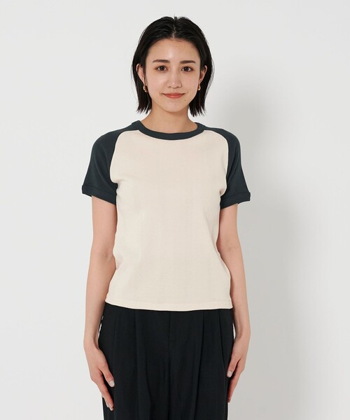 MILLER(ミラー)の「【別注】<Robert P. Miller>リブ ラグラン Tシャツ(Tシャツ/カットソー・レディース・オフホワイト/イエロー/モカ・FREE)」の13枚目の写真