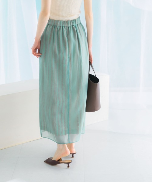 URBAN RESEARCH ROSSO WOMEN(アーバンリサーチ ロッソ)の「ジャガードレイヤースカート(スカート・レディース・ブラック/ミント・FREE)」の11枚目の写真