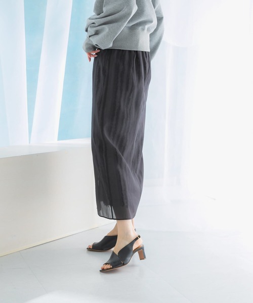 URBAN RESEARCH ROSSO WOMEN(アーバンリサーチ ロッソ)の「ジャガードレイヤースカート(スカート・レディース・ブラック/ミント・FREE)」の8枚目の写真