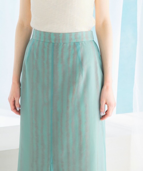 URBAN RESEARCH ROSSO WOMEN(アーバンリサーチ ロッソ)の「ジャガードレイヤースカート(スカート・レディース・ブラック/ミント・FREE)」の3枚目の写真