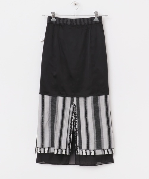 URBAN RESEARCH ROSSO WOMEN(アーバンリサーチ ロッソ)の「ジャガードレイヤースカート(スカート・レディース・ブラック/ミント・FREE)」の16枚目の写真